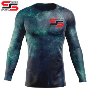 Qualité supérieure Vente à chaud MMA Rash Guard Ensemble de chemise de compression pour hommes Imprimé personnalisé Protège-éruption à manches longues pour femmes - Product Image 3