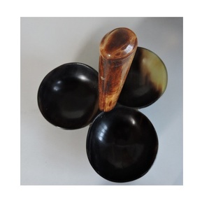 Juego de Cuencos de Cuerno Natural Estilo Vikingo de Moda para Servir Aperitivos y Frutos Secos, Vajilla para el Hogar, Hotel, Restaurante, Fiesta de Cumpleaños - Product Image 1