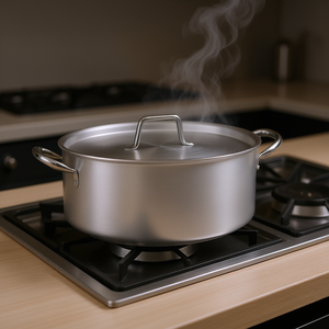 Cacerola de Aluminio Ballarini Serie Profesional 7000 (32x23cm) 7032 32 Color Plata Natural, Cacerolas de Grado Profesional - Product Image 3