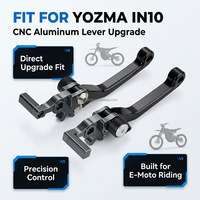 Leviers de frein de moto en aluminium CNC haute résistance JFG Yozma IN10, levier pivotant pour pièces de moto électrique tout-terrain