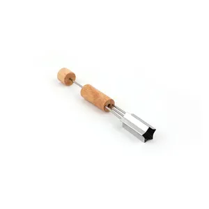 Thép không gỉ cắt cookie cắt sao Mini Cookie cắt với gỗ xử lý phụ kiện bánh <span class=keywords><strong>Stencil</strong></span> nhựa Epoxy khuôn - Product Image 2