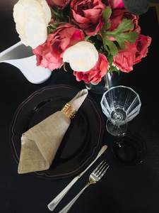 Serviettes en tissu vert sauge de mariage en coton de table de cocktail personnalisées avec logo pour mariage de restaurant - Product Image 4