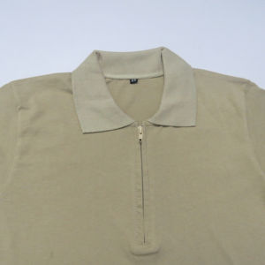 เสื้อโปโลผู้ชายแขนสั้นแบบซิปครึ่งตัว สีพื้น ผ้าฝ้าย 100% คุณภาพสูง ผลิตตามสั่ง ขายส่ง - Product Image 2