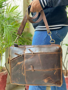Real Handmade Crunch Leather Office Use Messenger <b>Bag</b> <b>Laptop</b> Leather <b>Bags</b> Leather Men Briefcase Crunch <b>Slim</b> Briefcase - Product Image 3