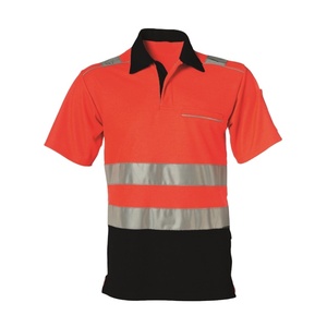 Camisetas Polo de Alta Visibilidad, Camisetas Reflectantes de Alta Visibilidad, Camisetas Polo de Manga Corta para Trabajo de Construcción para Hombre - Product Image 1