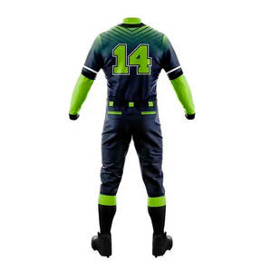 Jersey de béisbol transpirable sublimado personalizado y conjuntos de uniformes de softbol con logotipo de equipo y diseño de números 100% poliéster - Product Image 3