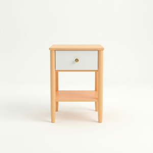 Modern Cocomilk Pastel <b>Coffee</b> <b>Table</b> with Durable Rubber Wood MDF Oak Veneer for Dining Room & Restaurant Home Decoration - Product Image 1