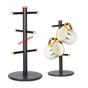 Porte-gobelet en métal de table pour hôtel Design personnalisé Porte-verre fait main Vente à chaud de luxe Nouveau porte-gobelet en métal - Product Image 5