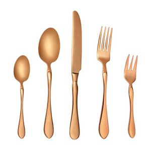 Juego de Cubiertos de Acero Inoxidable de Alta Gama para Restaurantes, Juego de Cubiertos, Juego de Cubiertos de Mesa, Juego de Cubiertos, Cuchillo, Cuchara, Tenedor, 5 Piezas para Restaurante - Product Image 4