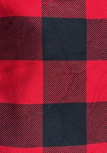 Tissu tissé en laine de cotons 100% acrylique pour vestes, 300 g/m², en rouge et noir avec des motifs tendance - Product Image 2
