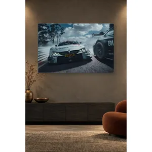 Impresión en Lienzo de Autos de Carreras BMW DTM de Fida en la Pista - Product Image 3