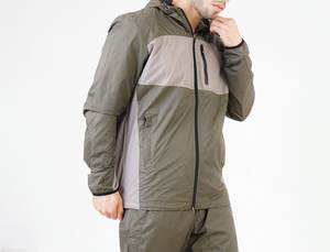 Top coton hommes vêtements sweats pull Streetwear survêtements Denim bouffée impression à capuche survêtement ensembles - Product Image 2