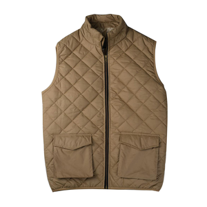 Veste sans manches en forme de diamant pour hommes, veste bouffante respirante légère, élégante, chaude et confortable, vêtements d'extérieur de luxe en nylon rempli de duvet - Product Image 3