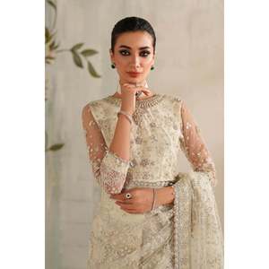 Embroidered Chiffon <b>Net</b> <b>Fabric</b> UF-4372 - Product Image 6