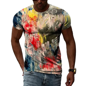 Coton/Fibre de Bambou Extérieur Style Décontracté Personnalisé Meilleure Qualité O Cou Hommes Porter des T-shirts Imprimés - Product Image 6