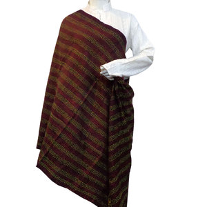 ผ้าคลุมไหล่ผ้าไหมแบบกลับด้านได้สำหรับผู้หญิงผ้าคอตต้อนดีไซน์หรูหราทำด้วยมือคุณภาพสูง - Product Image 4