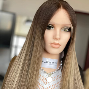 2025 nuevo diseño HD encaje cabello virgen recto Kosher pelucas europeo judío solo nudo línea de cabello Natural extremo completo para mujeres - Product Image 1