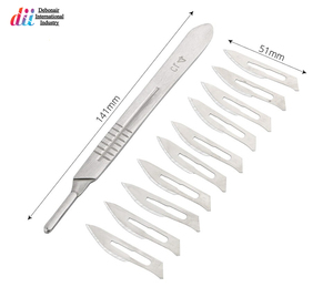 มีดผ่าตัดสแตนเลสใช้ซ้ำได้ผ่านการรับรอง CE สำหรับมืออาชีพทางการแพทย์ทนทาน - Product Image 2