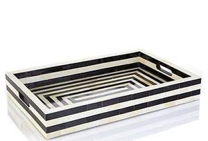 Vajilla Bandeja de incrustaciones de hueso de ocasión navideña de larga duración con diseño floral Forma personalizada - Product Image 4