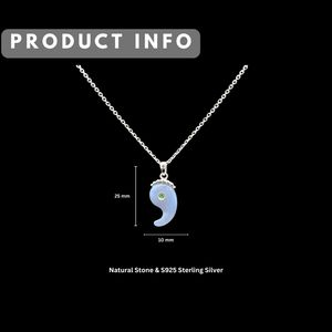 จี้เงินแท้ 925 รูปหยินมาการัตตะมะ |   แคลซิโดนีธรรมชาติและทซาโวไรต์ |   เครื่องประดับสัญลักษณ์แบบกำหนดเองของ OEM |   ขั้นต่ำ 1 ชิ้น - Product Image 2