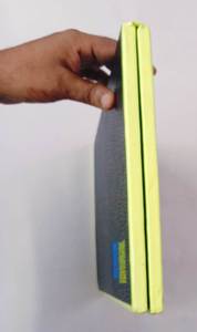 Alta demanda Rexine Company Logo Impresión de seda Tela de gamuza negra Antideslizante Carpeta de menú largo Material de PU para hoteles Restaurantes - Product Image 2