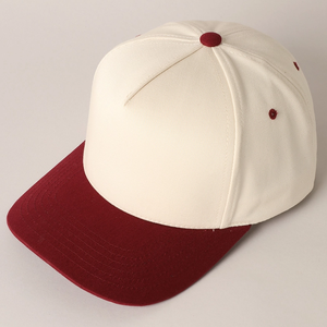 ODM al por mayor logotipo personalizado 5 paneles dos tonos gorras de béisbol estructurado un marco 100% algodón béisbol deporte sombreros OEM - Product Image 3