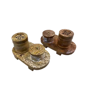 Dernière arrivée hôtel brûleur décoratif Bakhoor dernière conception support de brûleur de couleur marron de haute qualité pour les utilisations multipares - Product Image 4