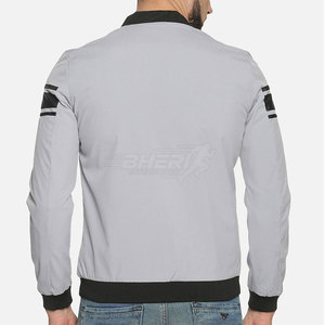 Blouson aviateur en toile coupe-vent formel pour hommes avec col montant et logo avant-nouveau design Street Wear - Product Image 2