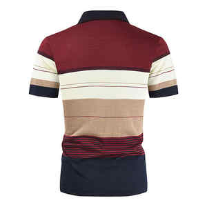 Logotipo bordado personalizado Hombres Golf Business Uniforme 100% Algodón Color sólido para Polo Nuevo y de punto - Product Image 5