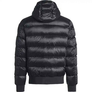 Men's High Street Coated <b>Waterproof</b> Windproof Canvas Puffer <b>Jacket</b> with Stand Collar <b>Long</b> Sleeves Front Hooded Winter Outdoor - Product Image 2