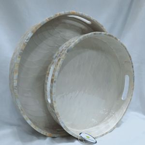 Vente en gros de plateaux de service en bois personnalisés avec incrustation de nacre et d'os directement du fabricant et fournisseur exportateur en Inde - Product Image 3