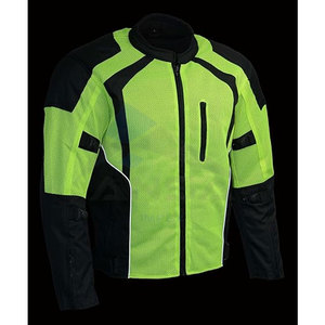 Veste de moto pour homme, imperméable, blindée, en Cordura, pour motards et garçons, veste de protection pour la conduite, vert fluo - Product Image 2