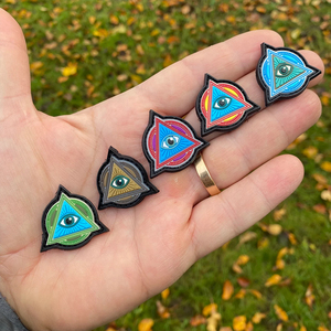 Patch personnalisé en PVC <span class=keywords><strong>pour</strong></span> les yeux Illuminati 3D en caoutchouc souple crochet et boucle <span class=keywords><strong>pour</strong></span> les yeux de <span class=keywords><strong>ranger</strong></span> patch carré phosphorescent <span class=keywords><strong>pour</strong></span> sacs et vestes - Product Image 4
