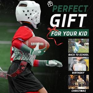 Gants de receveur de football américain 2026 de haute qualité, respirants, flexibles, à doigts complets, légers, avec protection de la paume sublimée - Product Image 5