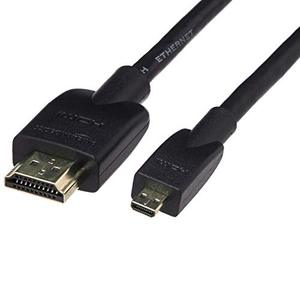 For Basics Micro for Display Cable for <strong>Television</strong> 18Gbps High-Speed 4K 60Hz 2160p 48-Bit Color Ethernet Ready 6 <strong>Foot</strong> Black - Product Image 1
