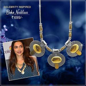 Jeweljunk 2 Tone Plated Boho Necklace 1111008 Accesorio de moda elegante y elegante - Product Image 1