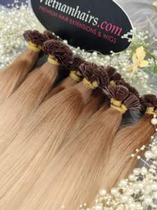 2025 Venta caliente 100% Cutícula virgen Extensiones de cabello humano vietnamita de alta calidad 100% Estilos de rizos de onda completa sin procesar Punta plana - Product Image 2