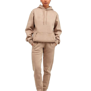 Conjunto Deportivo de Invierno de 2 Piezas para Mujer, 100% Algodón Felpa, Estilo Urbano, con Capucha, Diseño Sólido, Corte Regular, Secado Rápido y Transpirable - Product Image 5