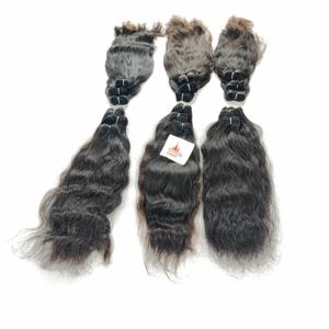 En gros 100% vierge faisceau brut temple indien traitement aucun cheveux de couleur naturelle femmes noires pas cher extensions de cheveux humains - Product Image 5