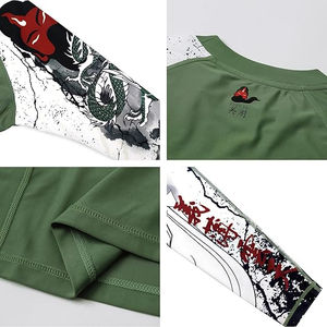 T-shirt de compression sportif pour homme, entraînement en salle de sport, fitness, entraînement, séchage rapide, évacuation de l'humidité, vêtements de sport durables, vente en gros - Product Image 6