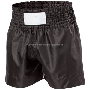 Shorts de combat MMA en satin personnalisés en gros, impression par sublimation sur le devant, respirants, légers, 220g, shorts d'entraînement de kickboxing unisexes - Product Image 3