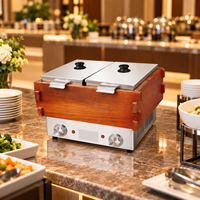 Cuisinière Oden de comptoir professionnelle en acier inoxydable, marmite à soupe pour snack-bars et magasins de proximité