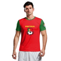 Camiseta de Fútbol de Alta Calidad, Anti-Sudor, de Secado Rápido, Cuello en V, Ecológica, 100% Poliéster, Impermeable, con Logotipo Personalizado en la Parte Delantera, Unisex, OEM