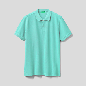Polo de golf personnalisé pour homme, 100 % coton, logo brodé, décontracté, manches courtes, jersey uni, haute qualité, vierge - Product Image 1