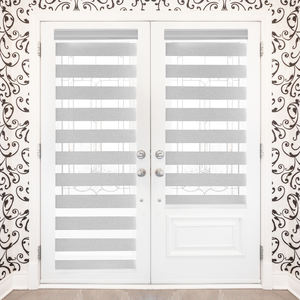 Stores à rouleau zébrés stores sur mesure cantonnières pour fenêtres portes coulissantes Patio portes françaises pour bureau à domicile - Product Image 3