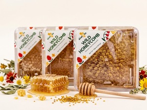 Pot de Miel en Nid d'Abeille 100% Pur Naturel Brut 400g, Miel Polyfloral Ambré Premium Certifié ISO, Durée de Conservation 5 Ans, Vente en Gros OEM - Product Image 3