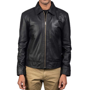 Veste en cuir pour homme, nouvelle conception, 100% cuir, manches longues, professionnelle, vente chaude, livraison DDP - Product Image 4