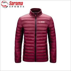 Meilleure vente de vestes de couleur unie pour hommes, veste à bulles d'hiver à la mode pour hommes, veste décontractée à fermeture éclair - Product Image 3