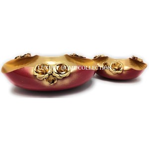 Matériel en laiton antique grande fleur décoration Urli tendance nouveauté Logo personnalisé maison dessus de table décoratif Urli en Inde - Product Image 6