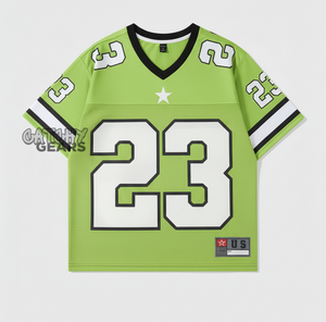 Camiseta de fútbol holgada para mujer, ropa deportiva de sublimación personalizada, camiseta de fútbol de gran tamaño, Material transpirable de secado rápido OEM - Product Image 2